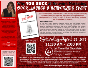 Why YOU SUCK at Network Marketing book launch